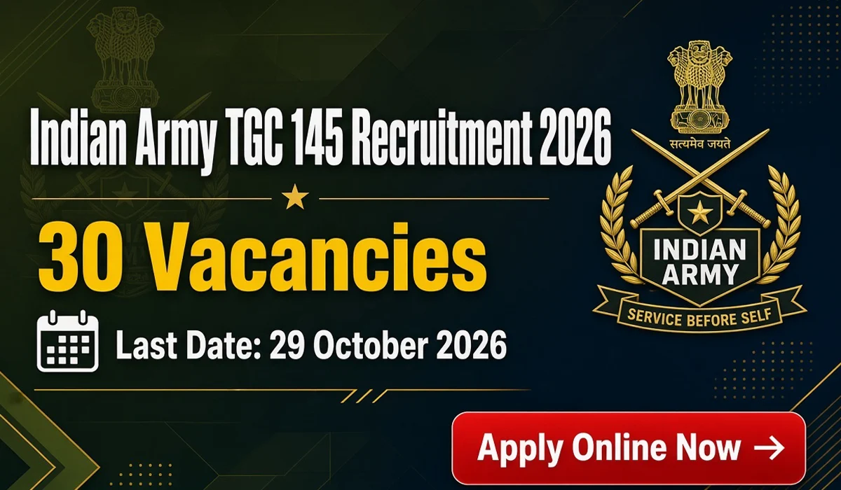 Indian Army TGC 145 Recruitment 2026 - Apply Online